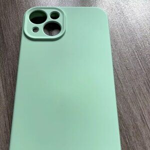 Slim Silicone Case for iPhone 13 - Mint Green, Full Protection with Camera Guard